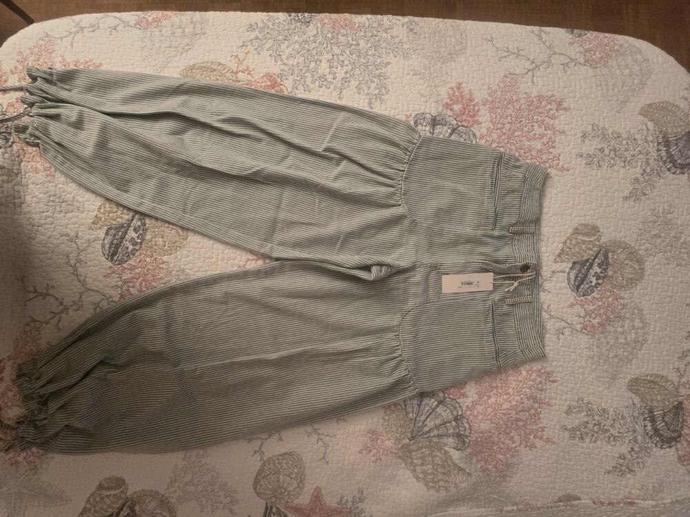 ALTAR'D STATE Tatum Denim PANT size LARGE new With Tags Boho Coastal Baggy Low